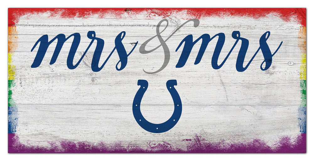 Wholesale NFL2068-Mrs Mrs Script 6x12 / N2068-Indianapolis Colts