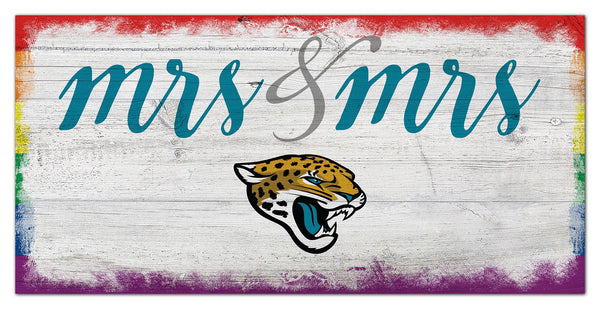 Wholesale NFL2068-Mrs Mrs Script 6x12 / N2068-Jacksonville Jaguars