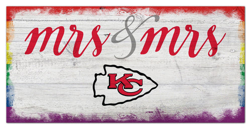 Wholesale NFL2068-Mrs Mrs Script 6x12 / N2068-Kansas City Chiefs