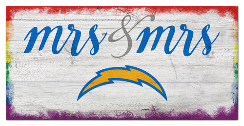 Wholesale NFL2068-Mrs Mrs Script 6x12 / N2068-Los Angeles Chargers