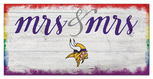 Wholesale NFL2068-Mrs Mrs Script 6x12 / N2068-Minnesota Vikings