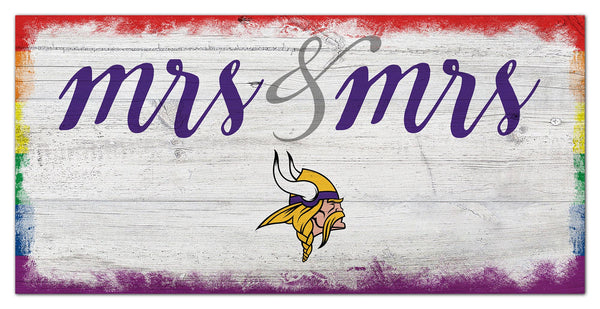 Wholesale NFL2068-Mrs Mrs Script 6x12 / N2068-Minnesota Vikings
