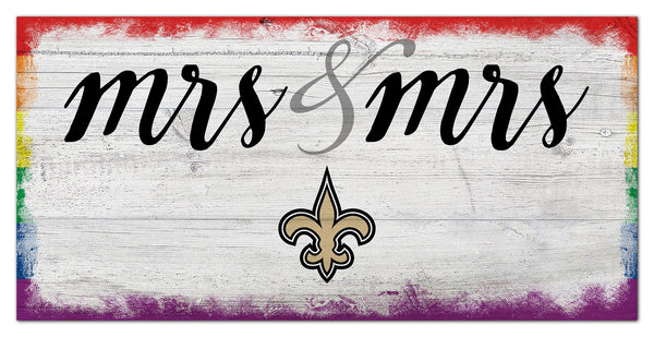 Wholesale NFL2068-Mrs Mrs Script 6x12 / N2068-New Orleans Saints