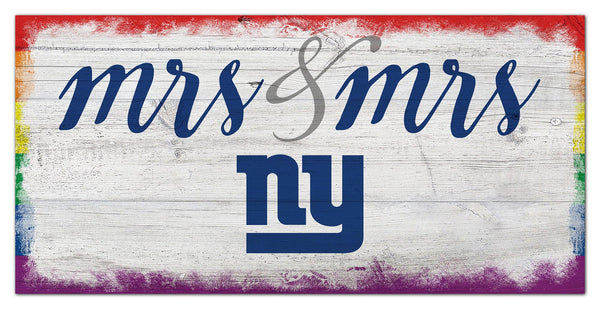 Wholesale NFL2068-Mrs Mrs Script 6x12 / N2068-New York Giants