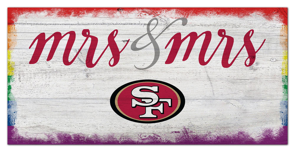Wholesale NFL2068-Mrs Mrs Script 6x12 / N2068-San Francisco 49ers