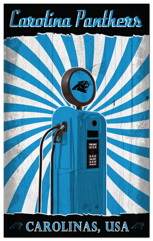 Wholesale NFL2074-Retro Pump Location 11x19 / N2074-Carolina Panthers