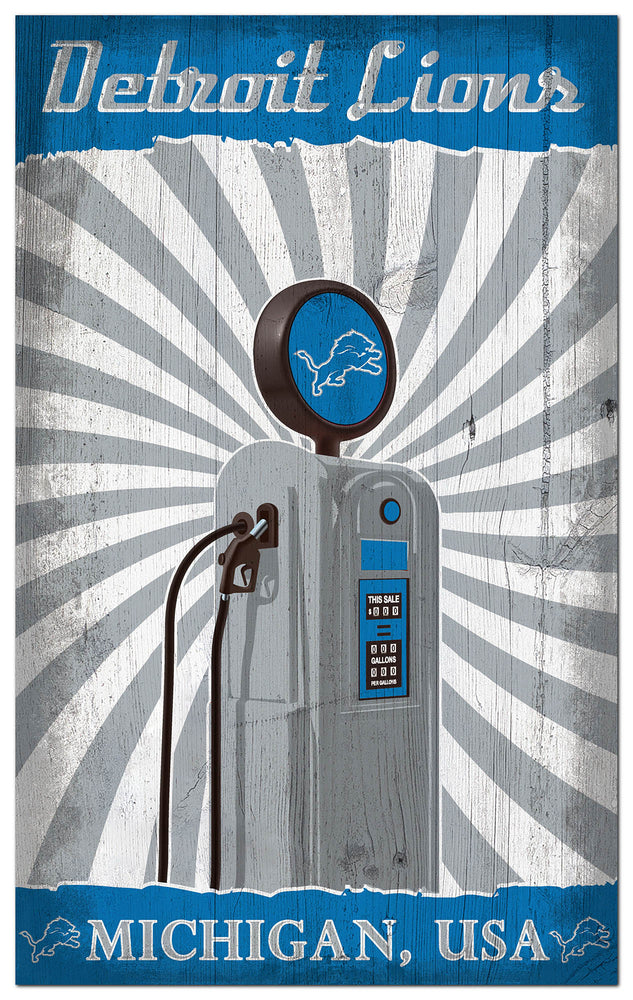 Wholesale NFL2074-Retro Pump Location 11x19 / N2074-Detroit Lions