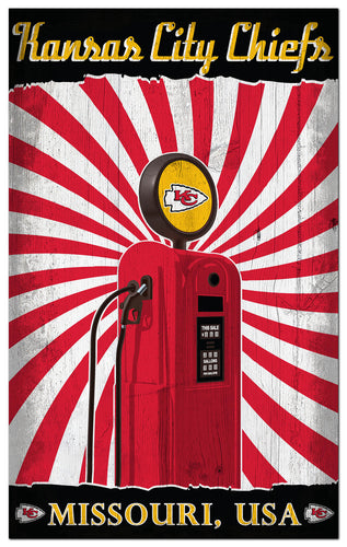 Wholesale NFL2074-Retro Pump Location 11x19 / N2074-Kansas City Chiefs