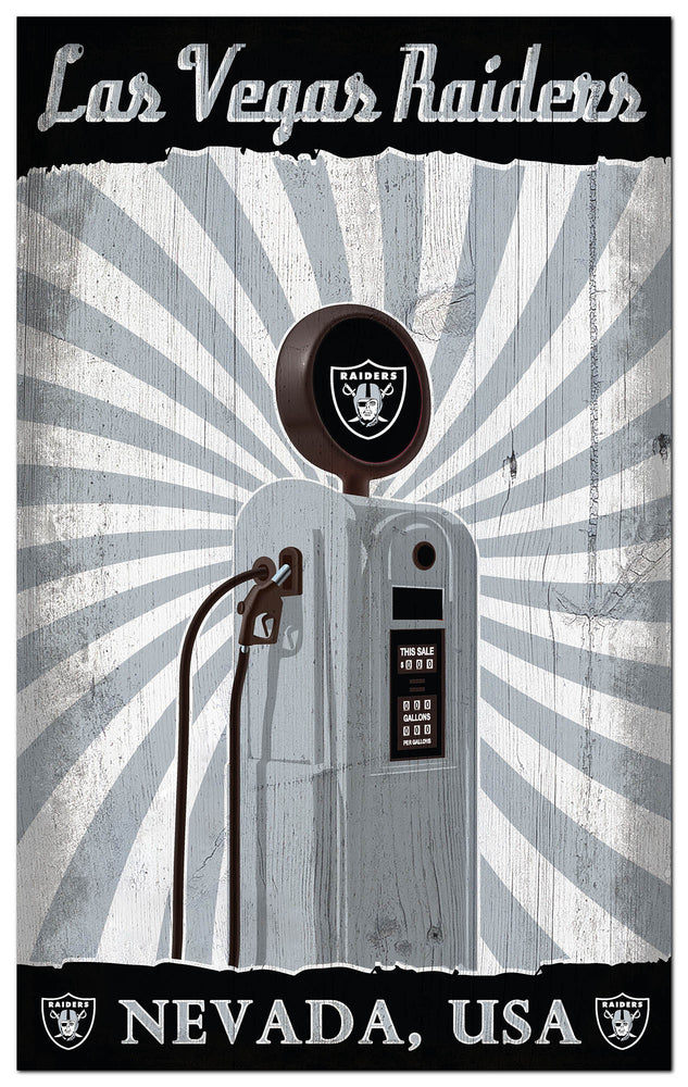 Wholesale NFL2074-Retro Pump Location 11x19 / N2074-Las Vegas Raiders