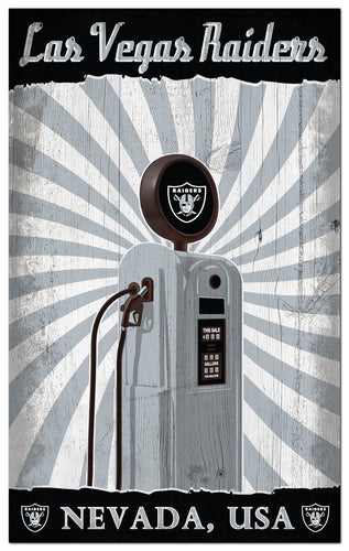 Wholesale NFL2074-Retro Pump Location 11x19 / N2074-Las Vegas Raiders
