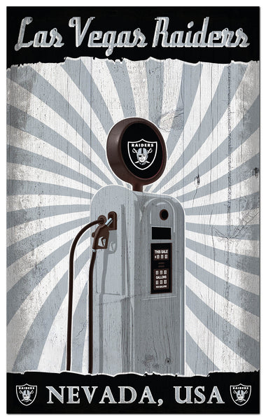 Wholesale NFL2074-Retro Pump Location 11x19 / N2074-Las Vegas Raiders