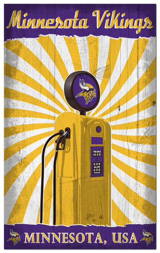 Wholesale NFL2074-Retro Pump Location 11x19 / N2074-Minnesota Vikings