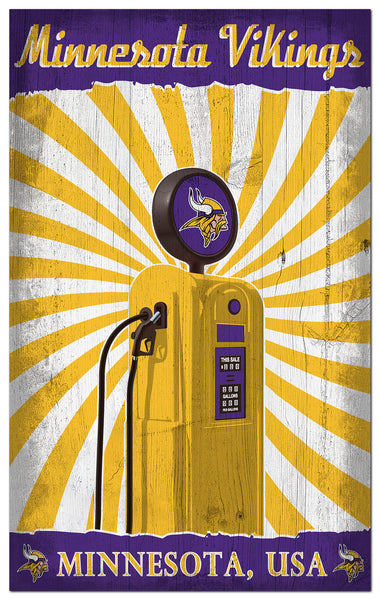 Wholesale NFL2074-Retro Pump Location 11x19 / N2074-Minnesota Vikings