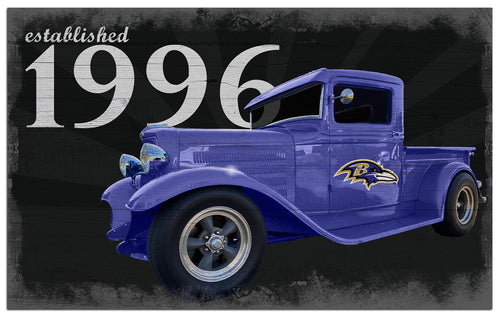 Wholesale NFL2076-Established Truck 11x19 / N2076-Baltimore Ravens