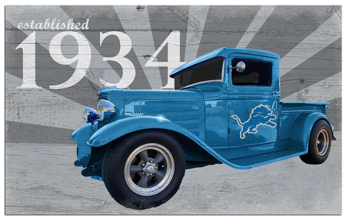 Wholesale NFL2076-Established Truck 11x19 / N2076-Detroit Lions
