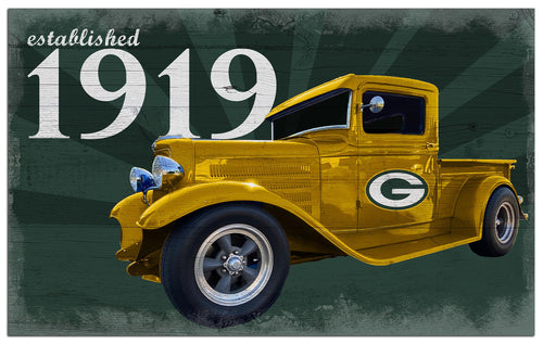 Wholesale NFL2076-Established Truck 11x19 / N2076-Green Bay Packers