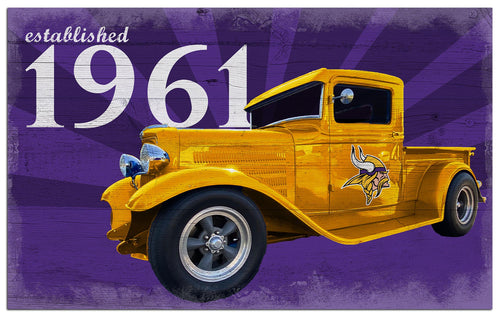 Wholesale NFL2076-Established Truck 11x19 / N2076-Minnesota Vikings