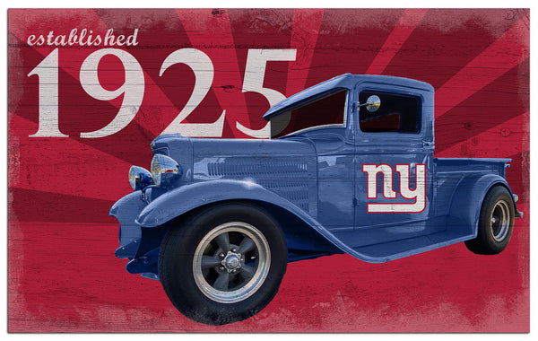 Wholesale NFL2076-Established Truck 11x19 / N2076-New York Giants