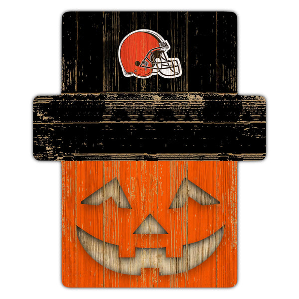 Wholesale NFL2081-Jackolantern 12" Sign (Classic Impressions Exclusive) / N2081-Cleveland Browns