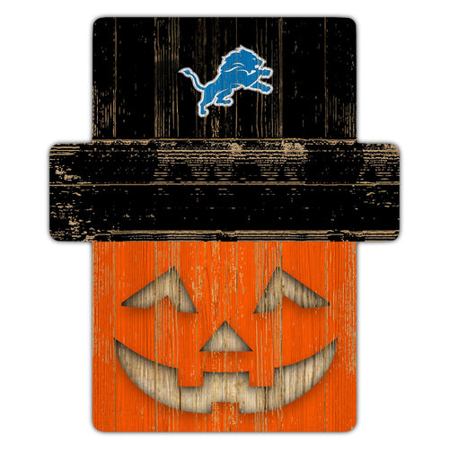 Wholesale NFL2081-Jackolantern 12" Sign (Classic Impressions Exclusive) / N2081-Detroit Lions