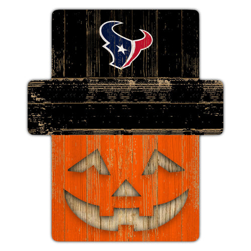 Wholesale NFL2081-Jackolantern 12" Sign (Classic Impressions Exclusive) / N2081-Houston Texans