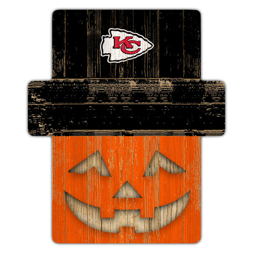 Wholesale NFL2081-Jackolantern 12" Sign (Classic Impressions Exclusive) / N2081-Kansas City Chiefs