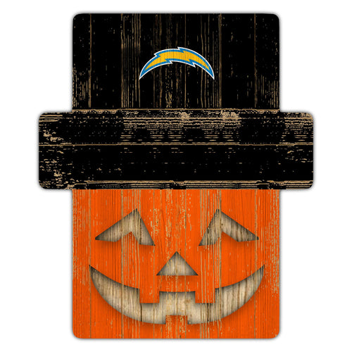 Wholesale NFL2081-Jackolantern 12" Sign (Classic Impressions Exclusive) / N2081-Los Angeles Chargers