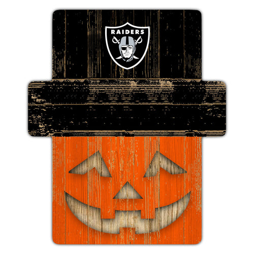 Wholesale NFL2081-Jackolantern 12" Sign (Classic Impressions Exclusive) / N2081-Las Vegas Raiders