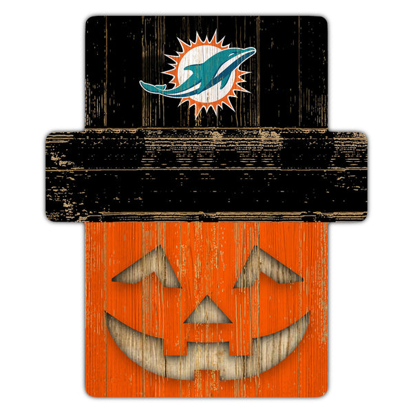 Wholesale NFL2081-Jackolantern 12" Sign (Classic Impressions Exclusive) / N2081-Miami Dolphins