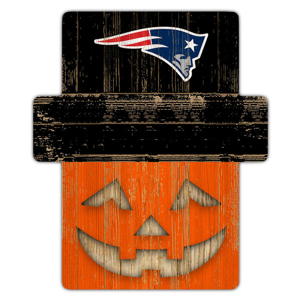Wholesale NFL2081-Jackolantern 12" Sign (Classic Impressions Exclusive) / N2081-New England Patriots