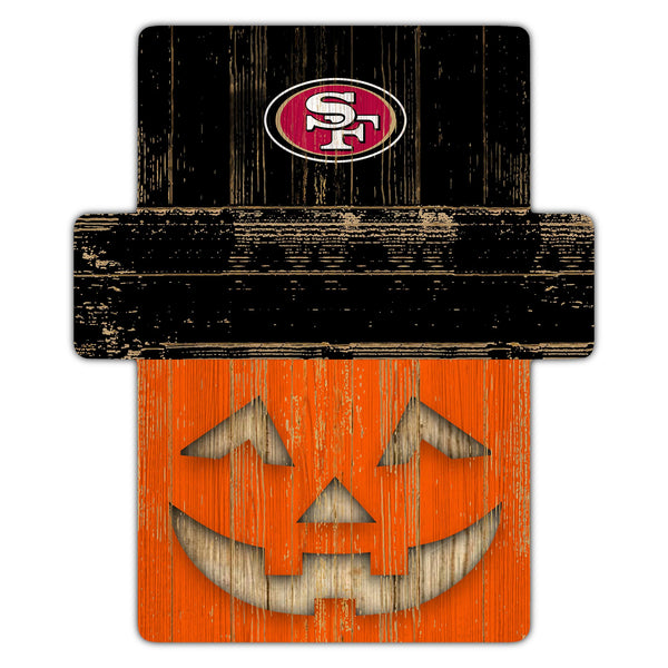 Wholesale NFL2081-Jackolantern 12" Sign (Classic Impressions Exclusive) / N2081-San Francisco 49ers