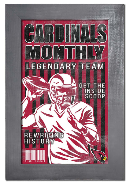 Wholesale NFL2087-Team Illustrated Frame 11x19 / N2087-Arizona Cardinals