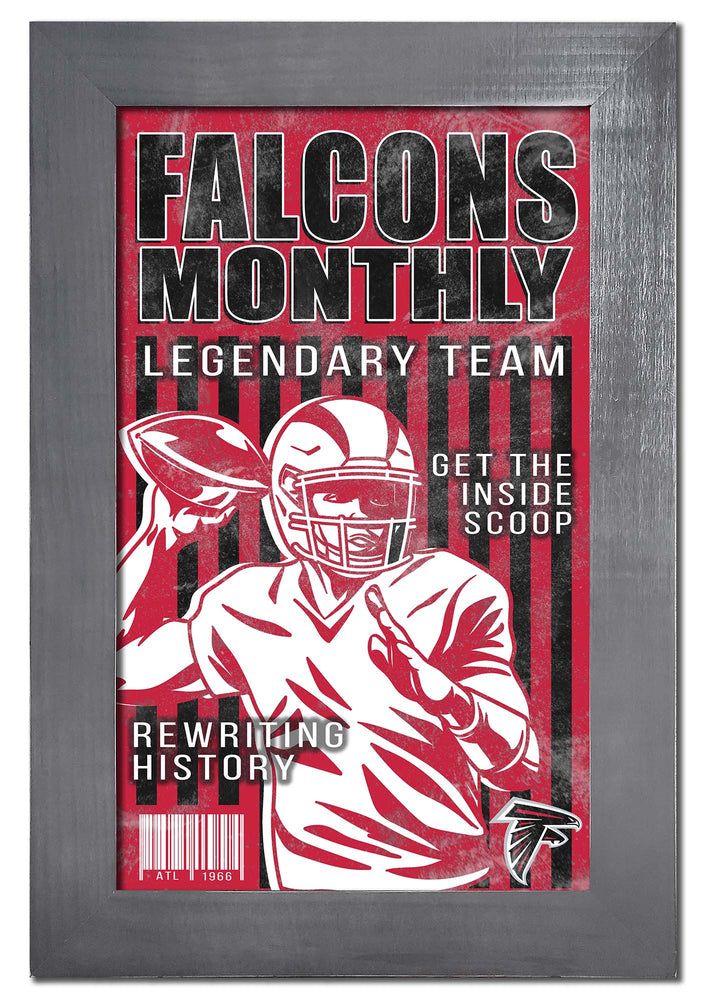 Wholesale NFL2087-Team Illustrated Frame 11x19 / N2087-Atlanta Falcons