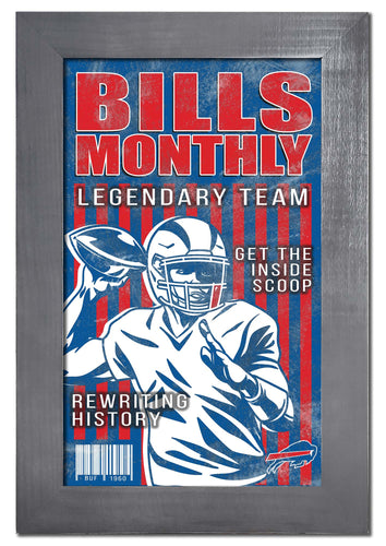 Wholesale NFL2087-Team Illustrated Frame 11x19 / N2087-Buffalo Bills