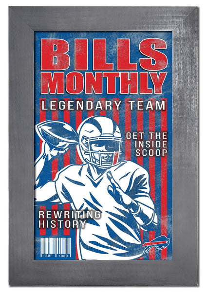 Wholesale NFL2087-Team Illustrated Frame 11x19 / N2087-Buffalo Bills