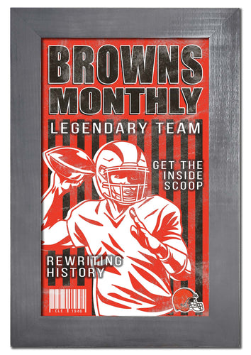 Wholesale NFL2087-Team Illustrated Frame 11x19 / N2087-Cleveland Browns