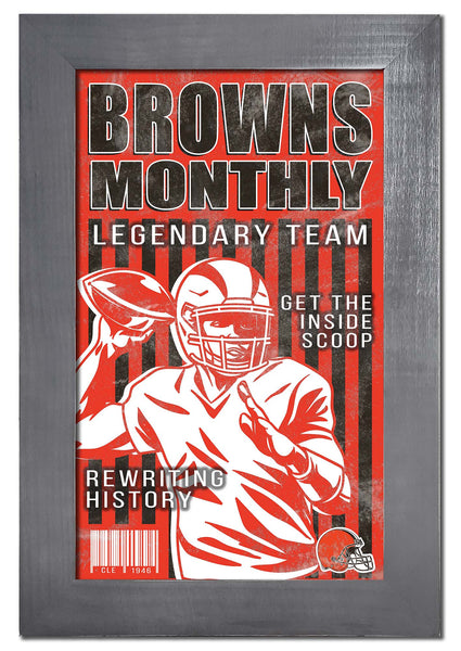 Wholesale NFL2087-Team Illustrated Frame 11x19 / N2087-Cleveland Browns