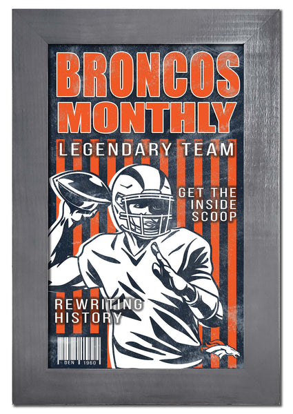 Wholesale NFL2087-Team Illustrated Frame 11x19 / N2087-Denver Broncos