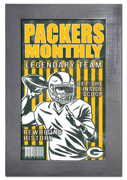 Wholesale NFL2087-Team Illustrated Frame 11x19 / N2087-Green Bay Packers