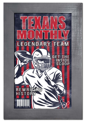 Wholesale NFL2087-Team Illustrated Frame 11x19 / N2087-Houston Texans