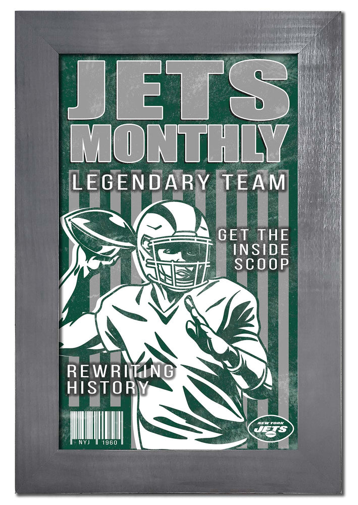 Wholesale NFL2087-Team Illustrated Frame 11x19 / N2087-New York Jets