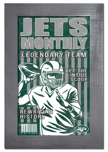 Wholesale NFL2087-Team Illustrated Frame 11x19 / N2087-New York Jets