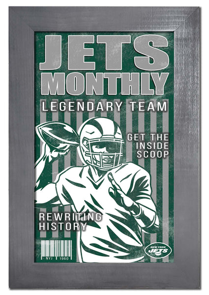 Wholesale NFL2087-Team Illustrated Frame 11x19 / N2087-New York Jets