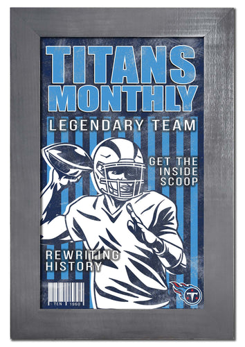 Wholesale NFL2087-Team Illustrated Frame 11x19 / N2087-Tennessee Titans