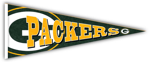 Wholesale NFL2092-Rising Pennant 24in / N2092-Green Bay Packers
