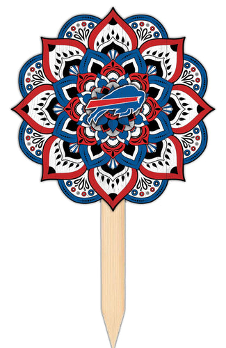 Wholesale NFL2095-Mandala Yard Stake / N2095-Buffalo Bills