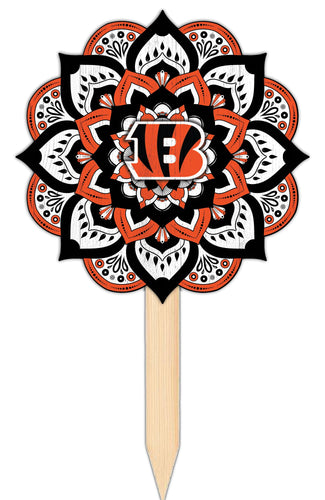 Wholesale NFL2095-Mandala Yard Stake / N2095-Cincinnati Bengals