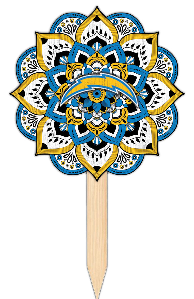 Wholesale NFL2095-Mandala Yard Stake / N2095-Los Angeles Chargers
