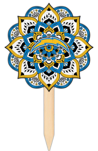 Wholesale NFL2095-Mandala Yard Stake / N2095-Los Angeles Chargers