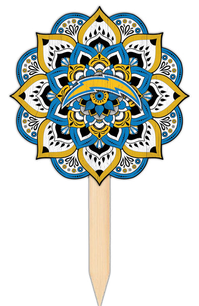 Wholesale NFL2095-Mandala Yard Stake / N2095-Los Angeles Chargers